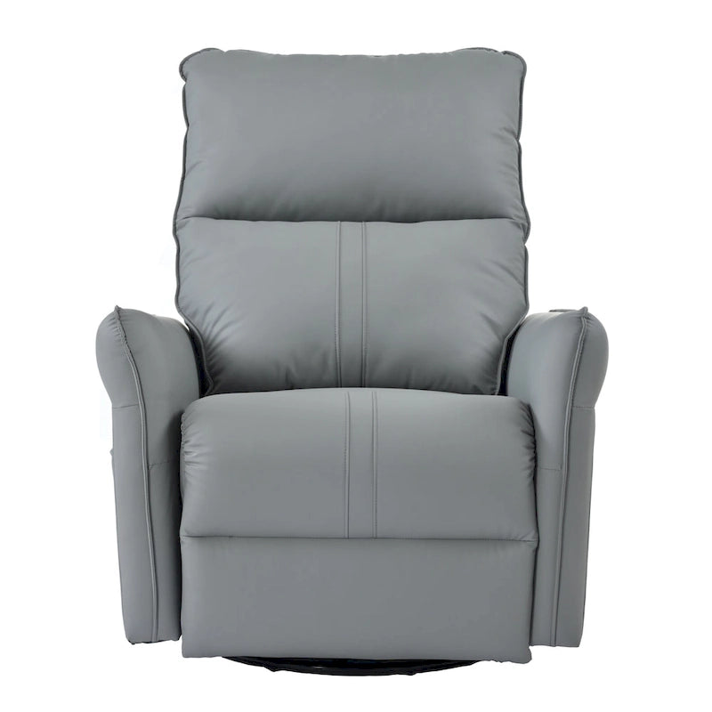 Fauteuil inclinable pivotant et berçant Power 270 avec ports USB, petits fauteuils inclinables électriques en PU pour petits espaces