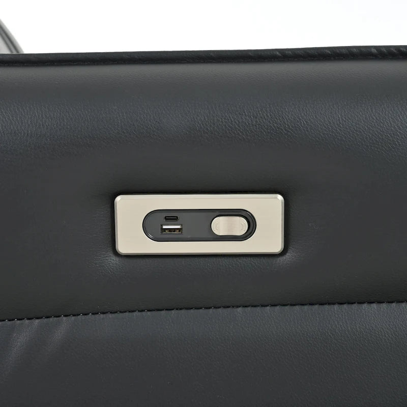 Fauteuil inclinable pivotant et berçant Power 270 avec ports USB, petits fauteuils inclinables électriques en PU pour petits espaces