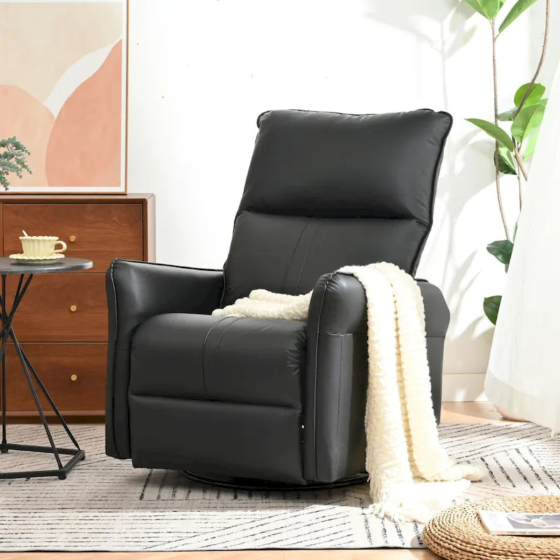 Fauteuil inclinable pivotant et berçant Power 270 avec ports USB, petits fauteuils inclinables électriques en PU pour petits espaces