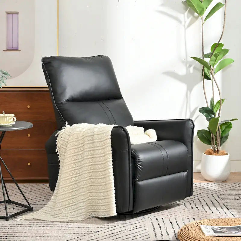 Fauteuil inclinable pivotant et berçant Power 270 avec ports USB, petits fauteuils inclinables électriques en PU pour petits espaces