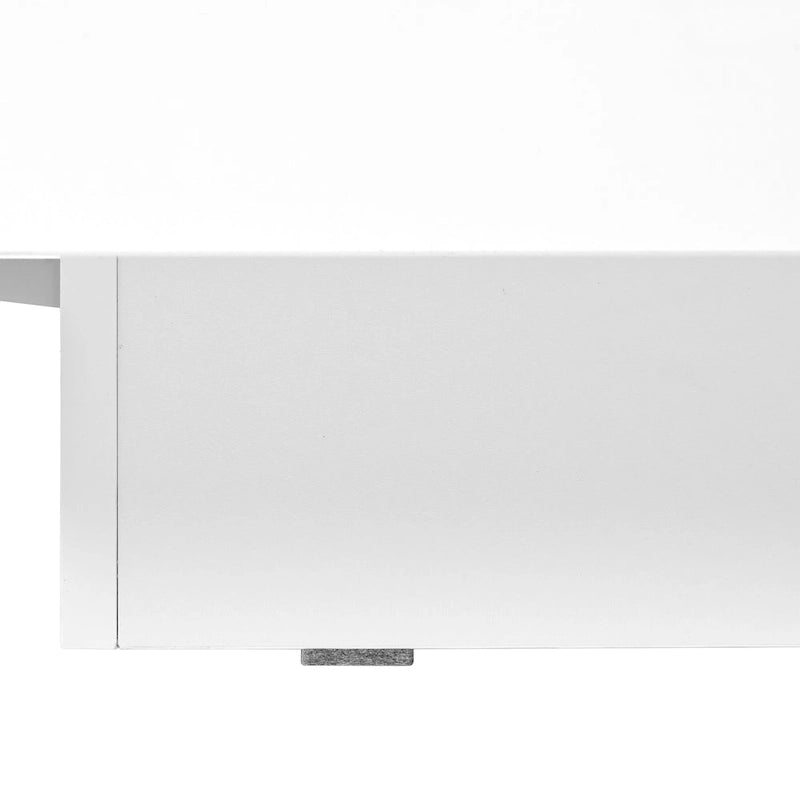 Table basse carrée avec plateau coulissant et rangement dissimulé