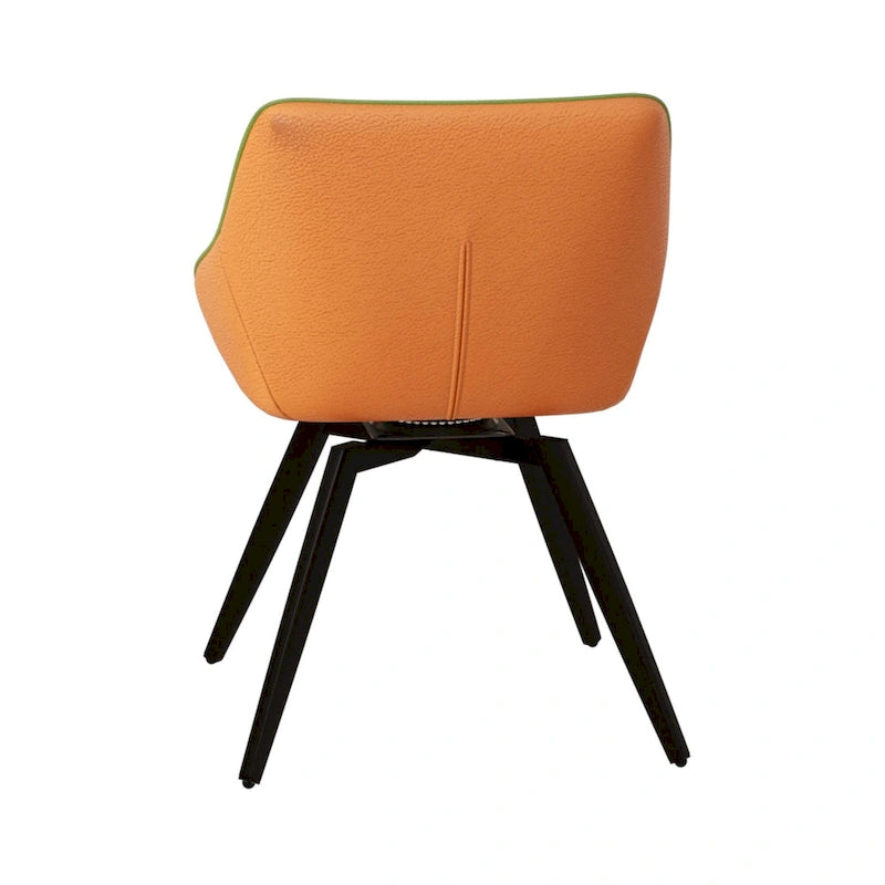 Lot de 2 chaises de salle à manger avec pieds en métal