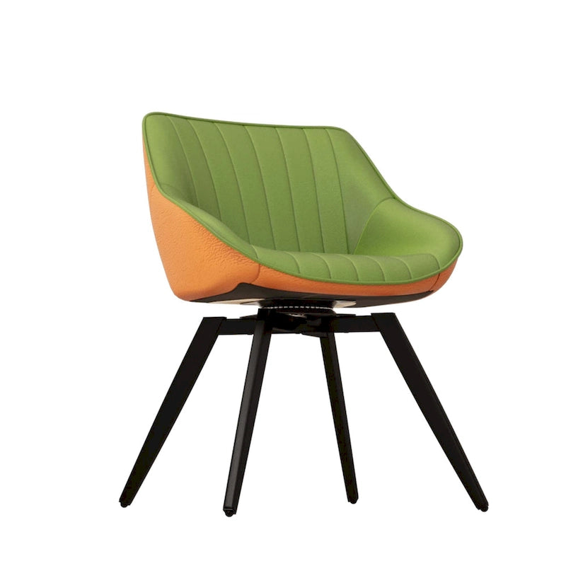 Lot de 2 chaises de salle à manger avec pieds en métal