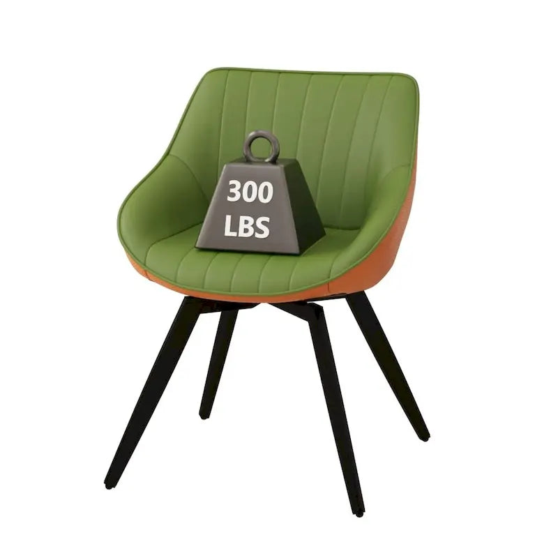 Lot de 2 chaises de salle à manger avec pieds en métal