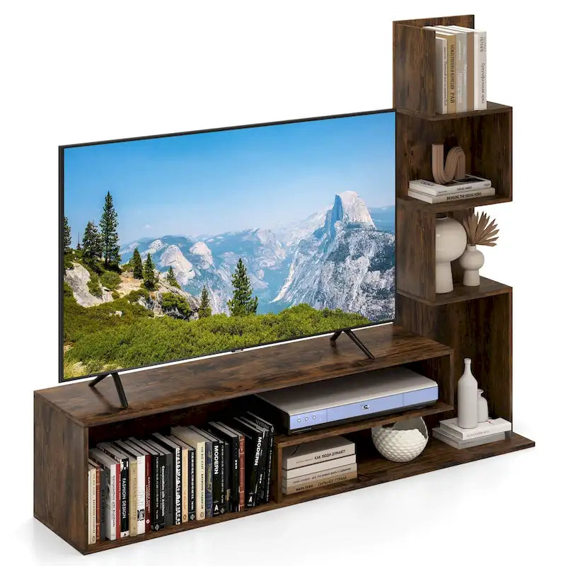 Meuble TV Cube pour téléviseurs jusqu'à 50 pouces, console multimédia avec - Voir les détails