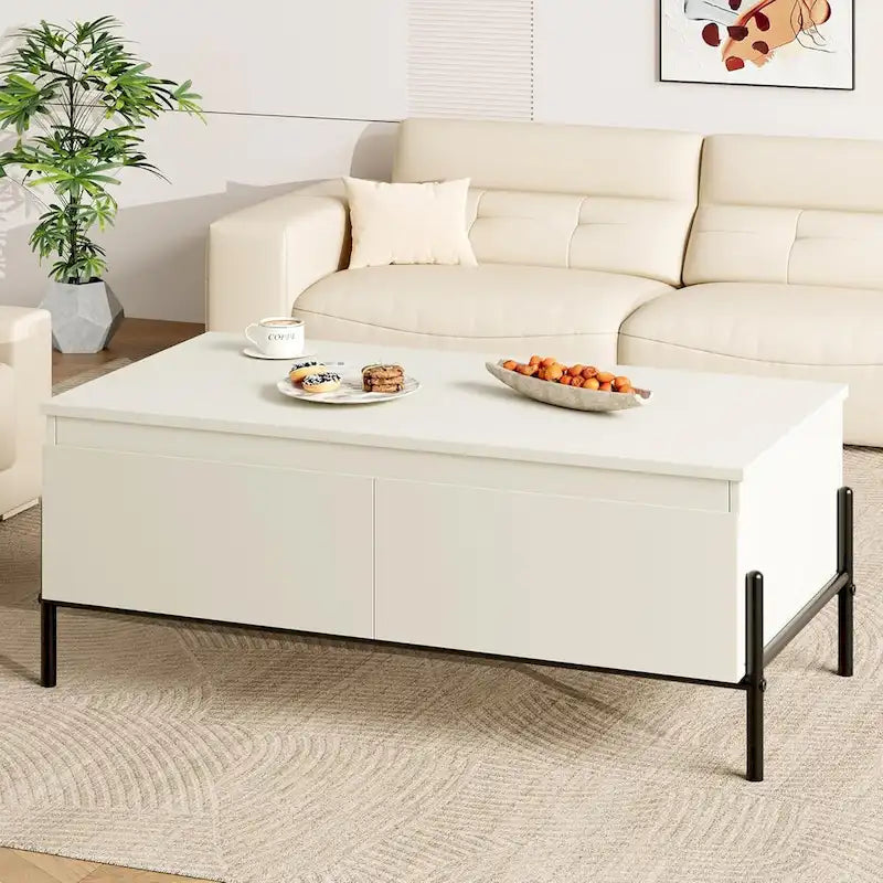 Table basse blanche Table basse moderne pour salon
