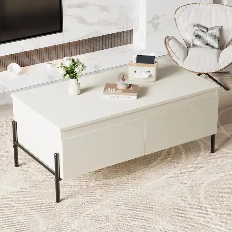 Table basse blanche Table basse moderne pour salon