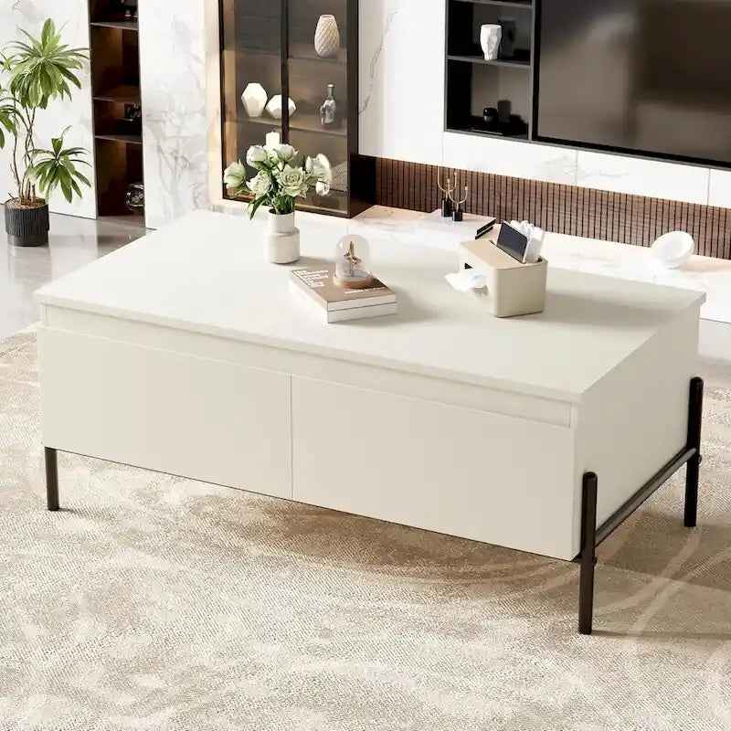 Table basse blanche Table basse moderne pour salon