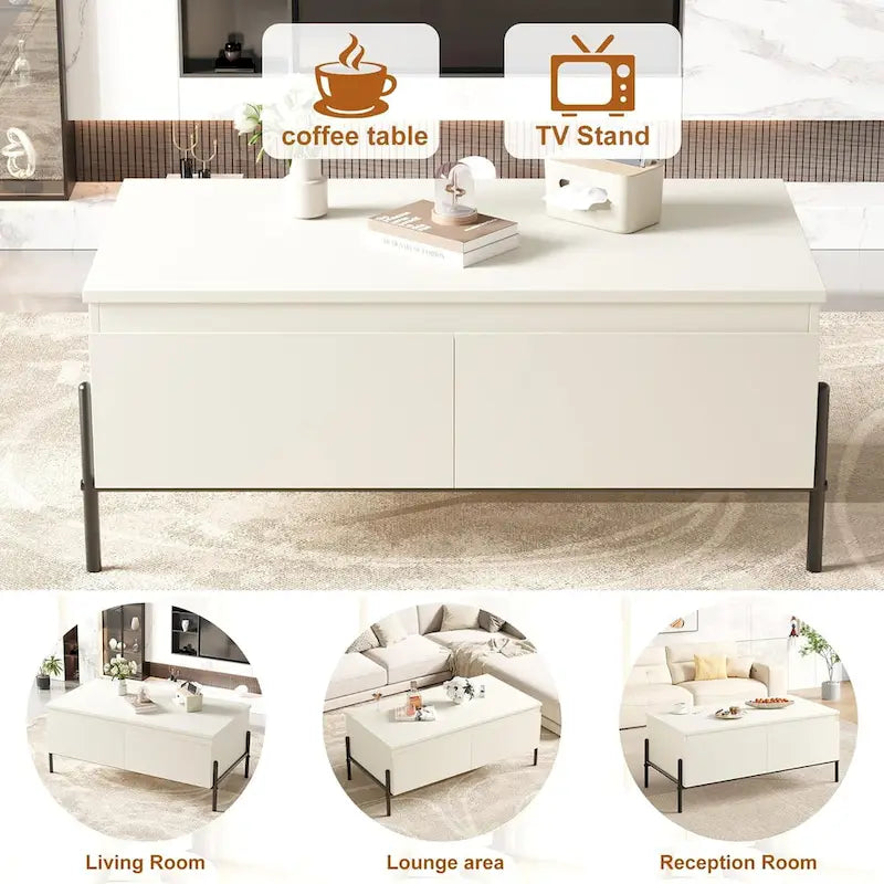 Table basse blanche Table basse moderne pour salon