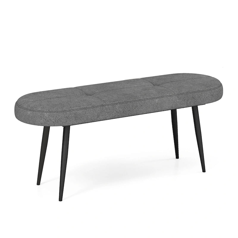 Banc d'entrée rembourré avec siège coussiné et robuste