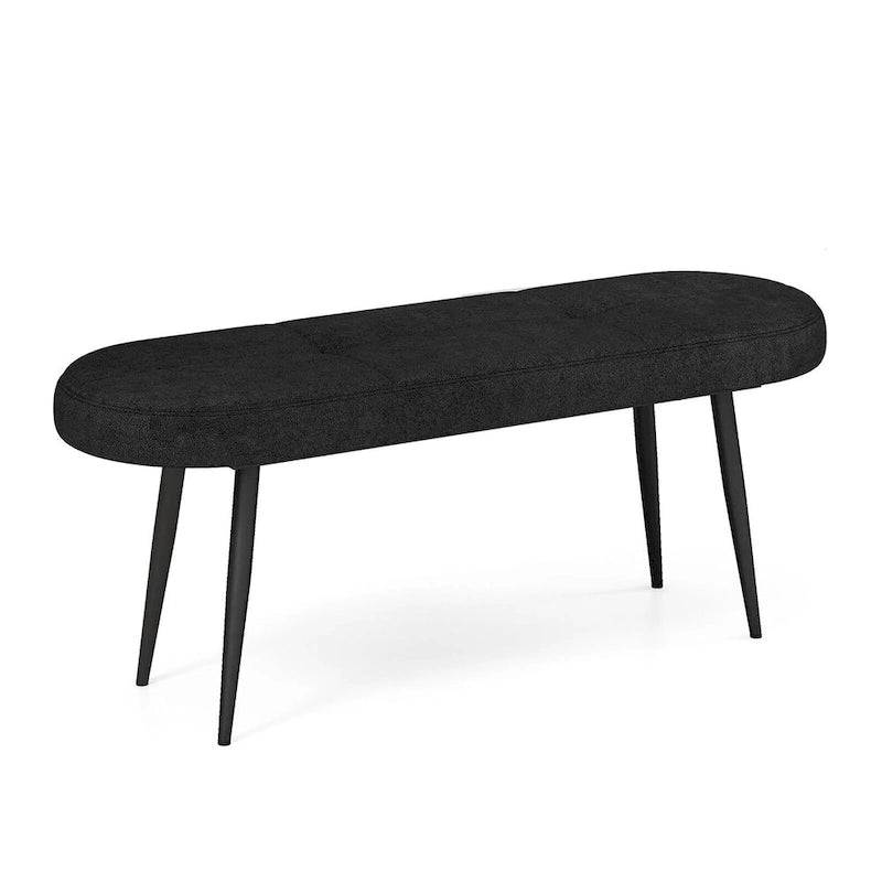 Banc d'entrée rembourré avec siège coussiné et robuste
