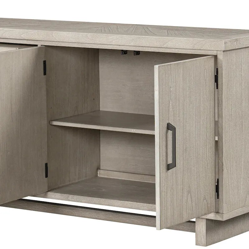 Buffet/bahut en bois massif 60 pouces au style moderne et campagnard