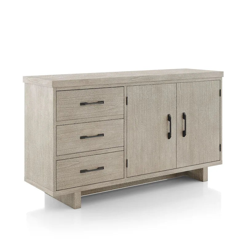 Buffet/bahut en bois massif 60 pouces au style moderne et campagnard