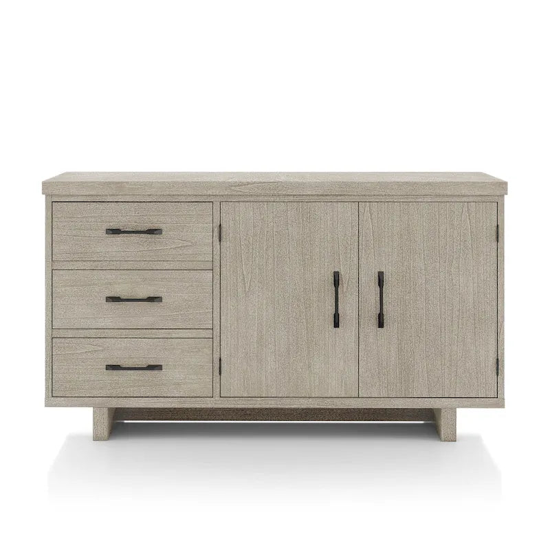 Buffet/bahut en bois massif 60 pouces au style moderne et campagnard