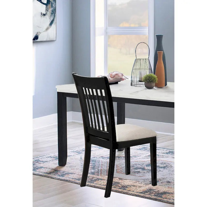 Lot de 2 chaises noires
