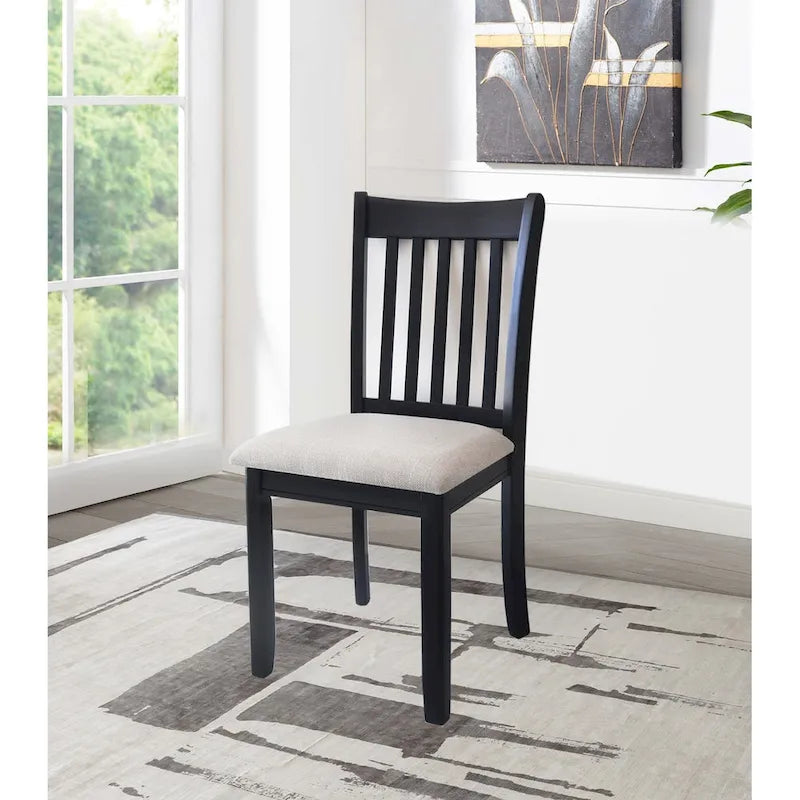 Lot de 2 chaises noires