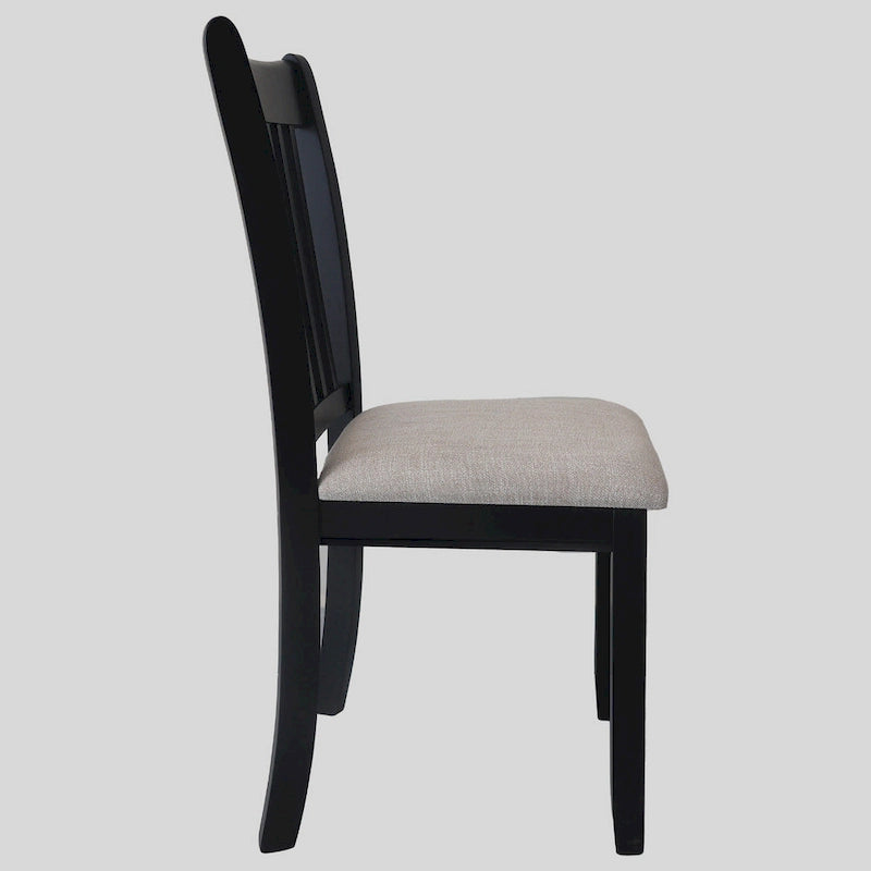 Lot de 2 chaises noires