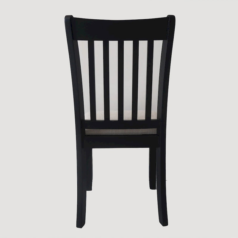Lot de 2 chaises noires