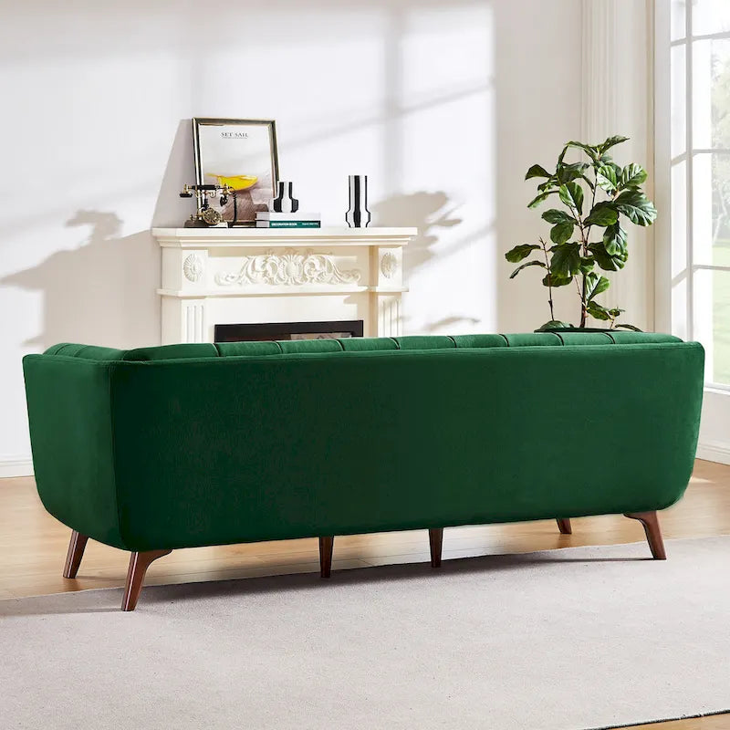 Canapé de salon moderne Chesterfield en velours