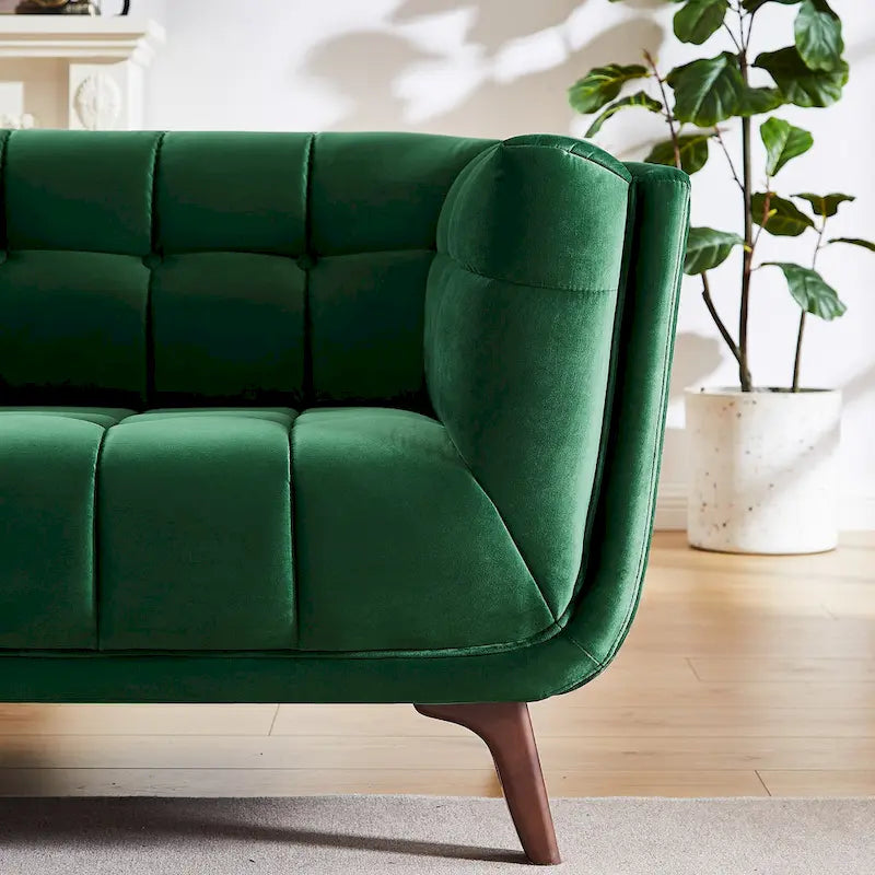 Canapé de salon moderne Chesterfield en velours