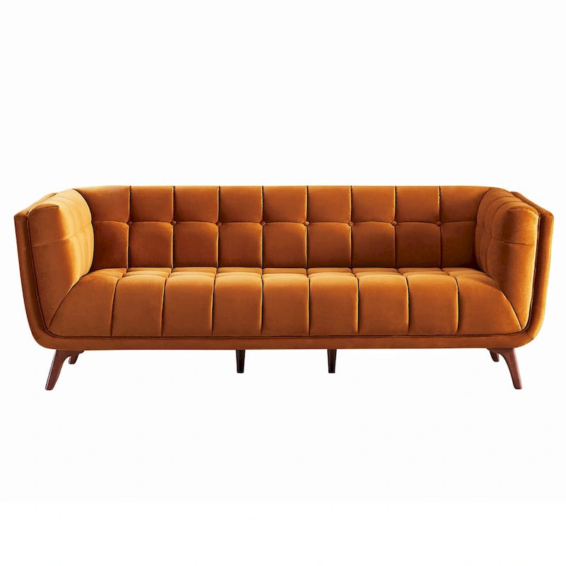 Canapé de salon moderne Chesterfield en velours