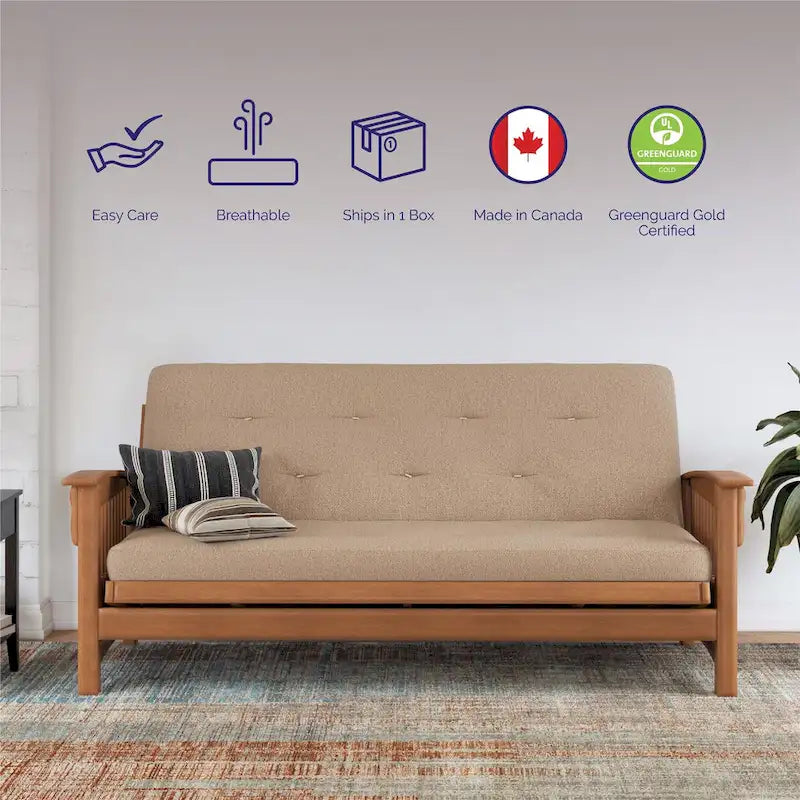 Matelas de futon à ressorts Bonnell de 6 pouces