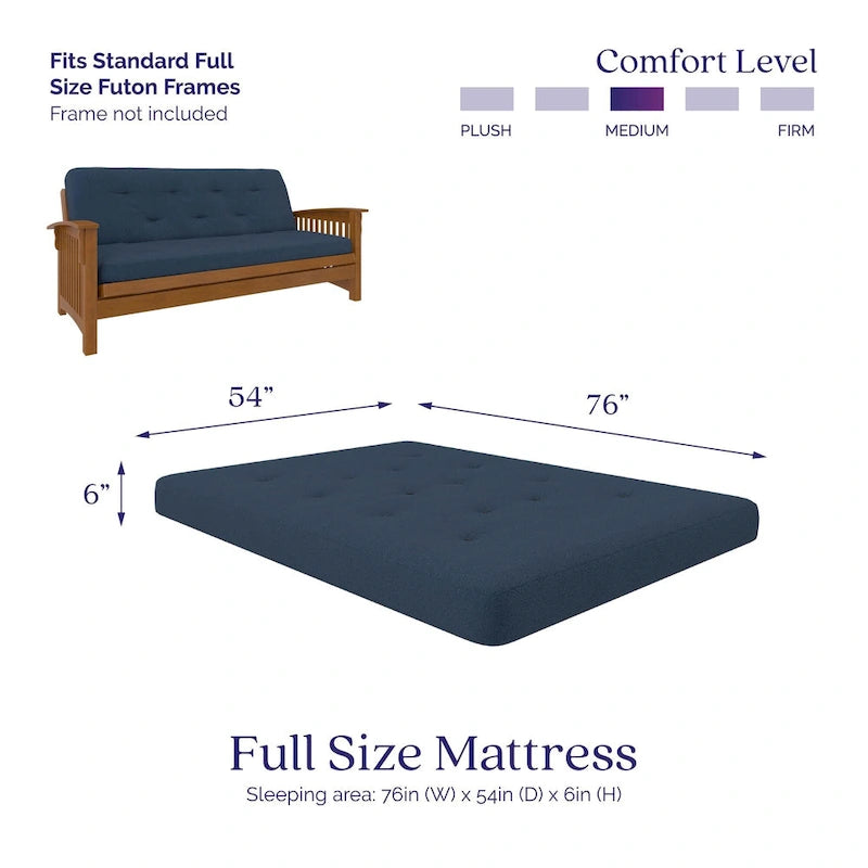 Matelas de futon à ressorts Bonnell de 6 pouces