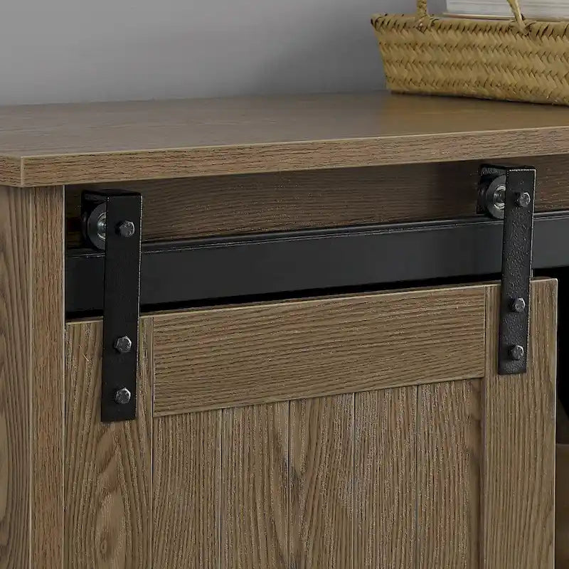 Meuble TV console de ferme de 60 pouces pour téléviseurs jusqu'à 64 pouces