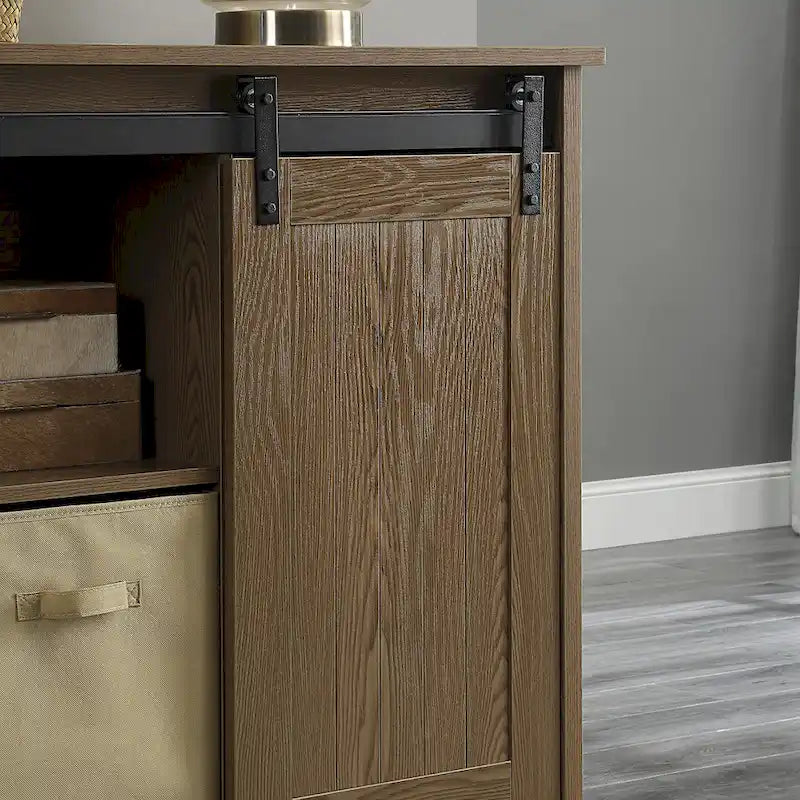 Meuble TV console de ferme de 60 pouces pour téléviseurs jusqu'à 64 pouces