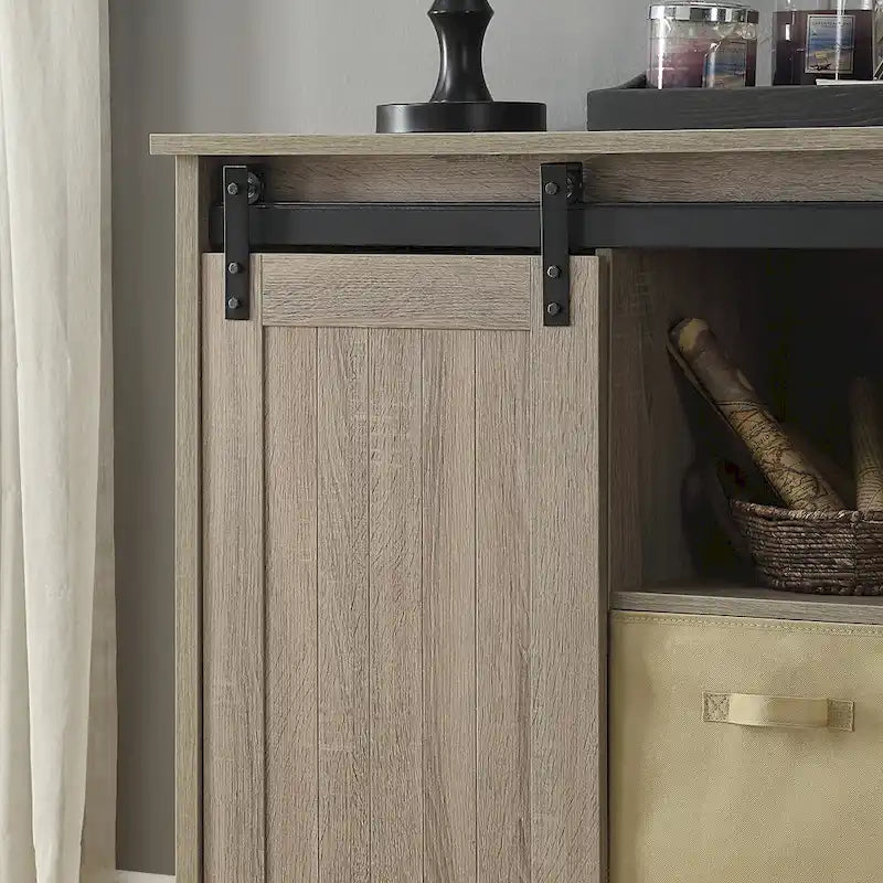 Meuble TV console de ferme de 60 pouces pour téléviseurs jusqu'à 64 pouces