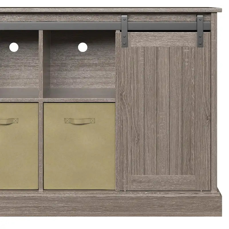Meuble TV console de ferme de 60 pouces pour téléviseurs jusqu'à 64 pouces
