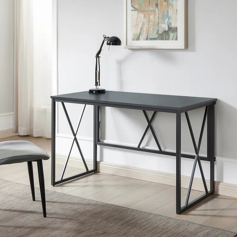 Bureau d'ordinateur à lattes pliant