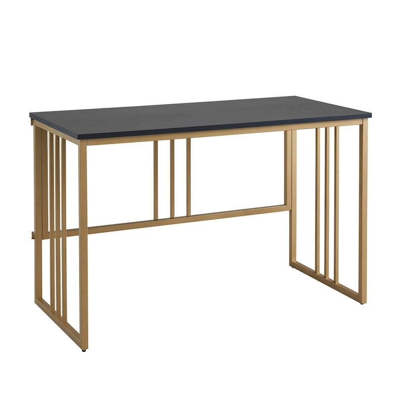 Bureau d'ordinateur à lattes pliant