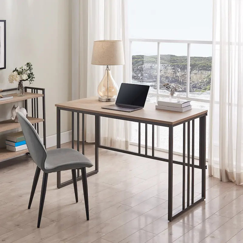 Bureau d'ordinateur à lattes pliant