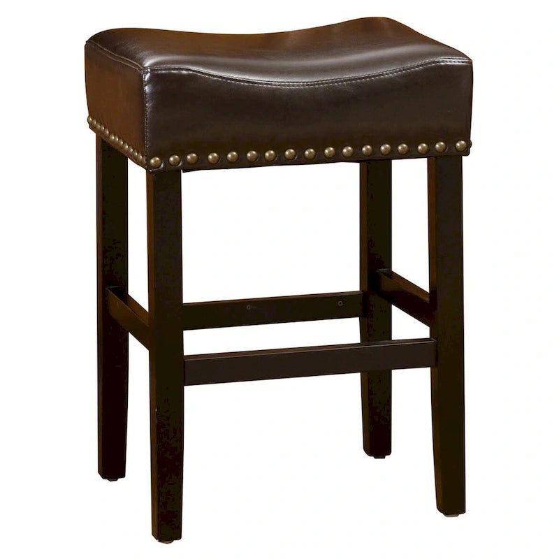 Tabouret de comptoir marron sans dossier de 66 cm (lot de 2) - 18,00 P x 15,50 L x 26,00 H