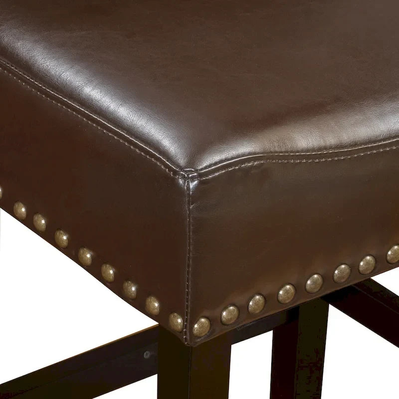 Tabouret de comptoir marron sans dossier de 66 cm (lot de 2) - 18,00 P x 15,50 L x 26,00 H