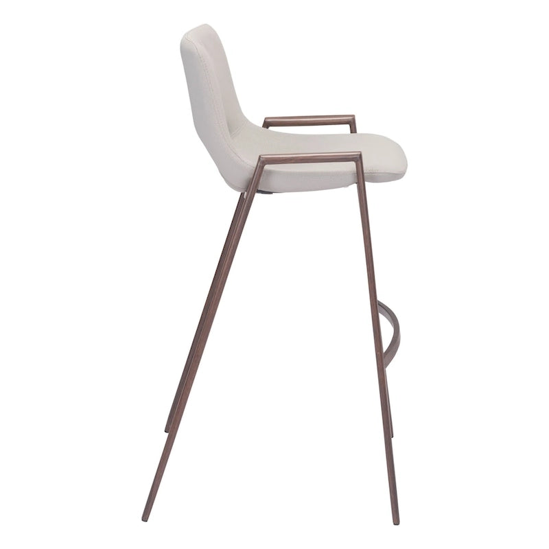 Tabouret de bar noir et noyer