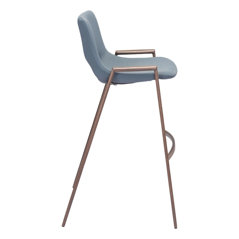 Tabouret de bar noir et noyer