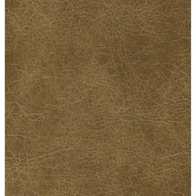 Ottoman décoratif - Similicuir marron vieilli