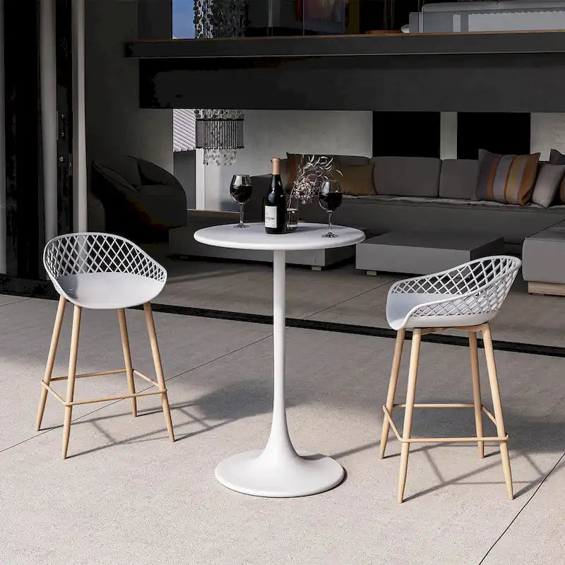 Table de bistrot 24, hauteur comptoir, résistante aux intempéries, intérieur/extérieur