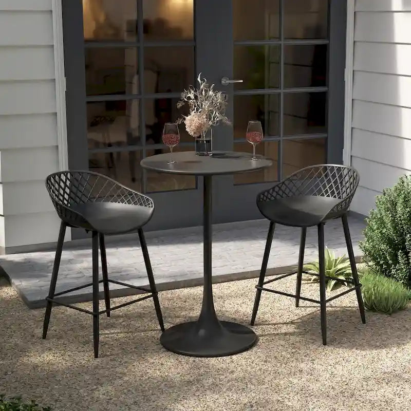 Table de bistrot 24, hauteur comptoir, résistante aux intempéries, intérieur/extérieur