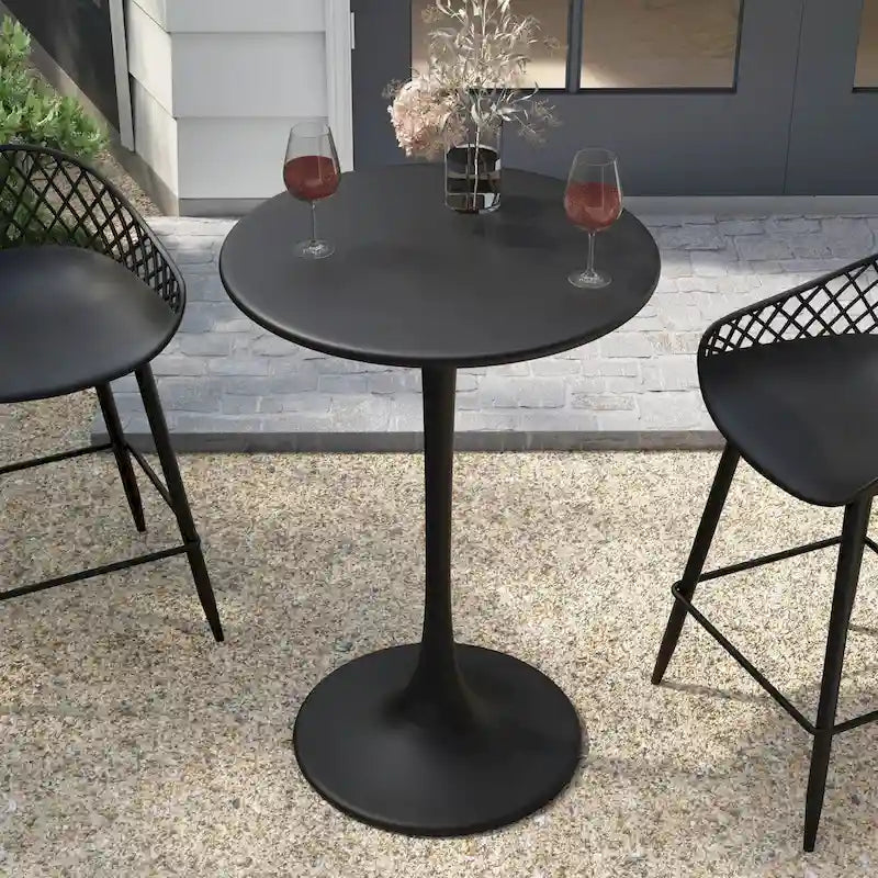 Table de bistrot 24, hauteur comptoir, résistante aux intempéries, intérieur/extérieur