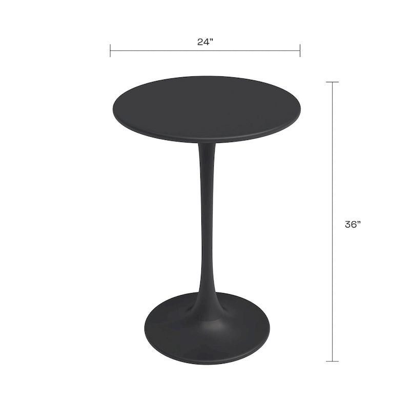 Table de bistrot 24, hauteur comptoir, résistante aux intempéries, intérieur/extérieur