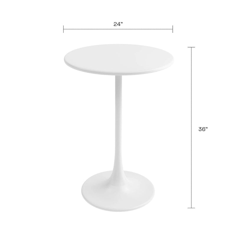 Table de bistrot 24, hauteur comptoir, résistante aux intempéries, intérieur/extérieur