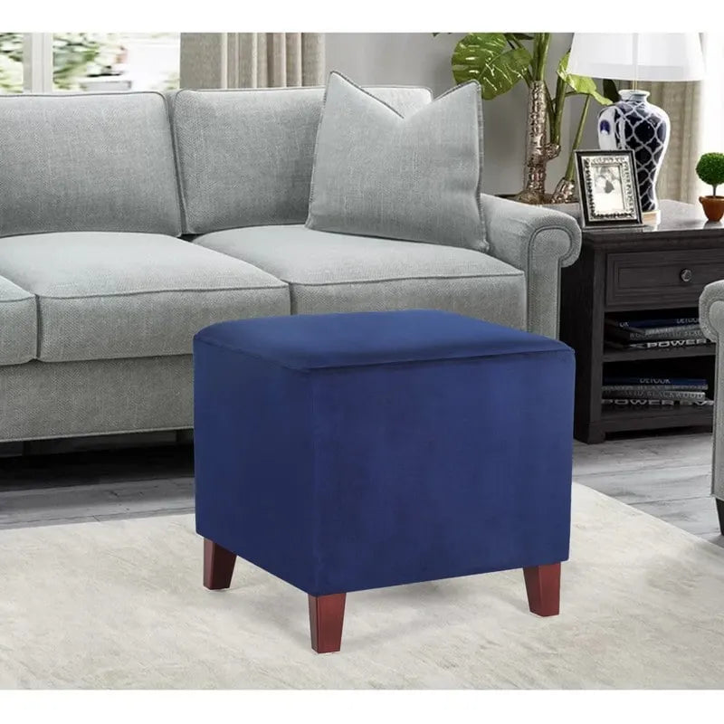 Repose-pieds ottoman carré Petit banc en tissu