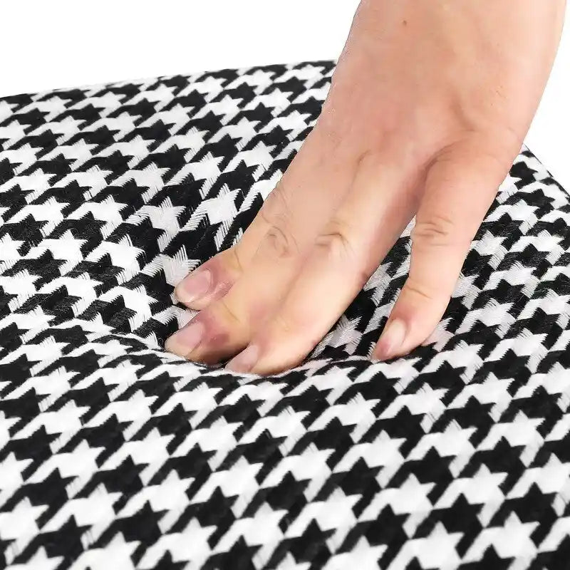 Repose-pieds ottoman carré Petit banc en tissu