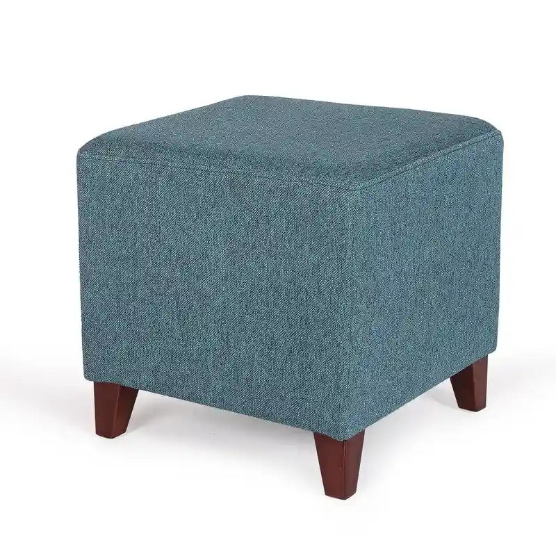 Repose-pieds ottoman carré Petit banc en tissu