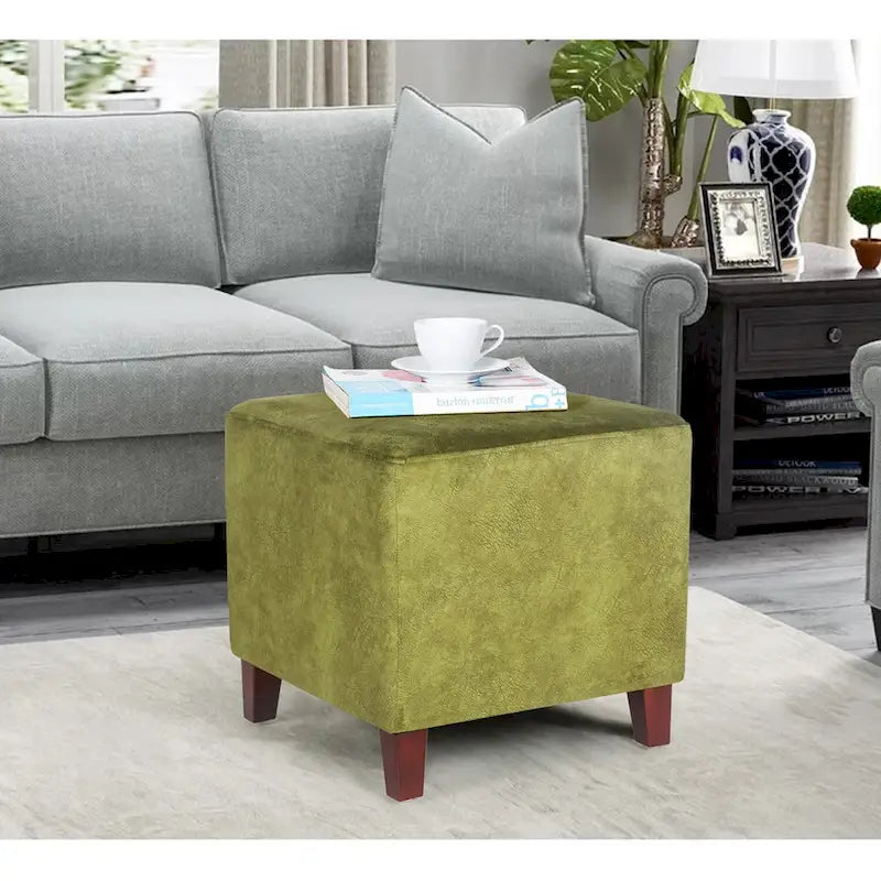 Repose-pieds ottoman carré Petit banc en tissu
