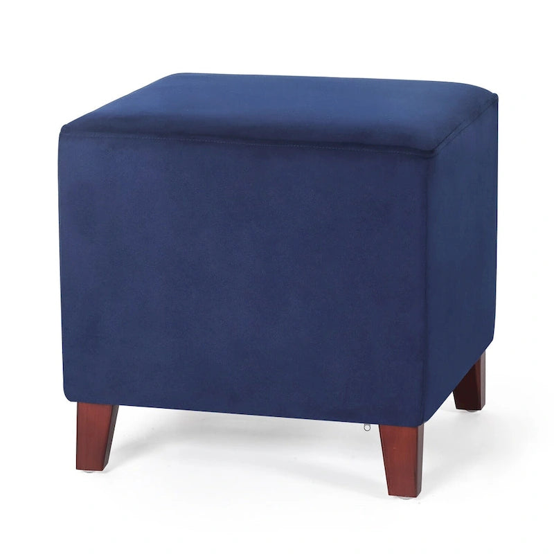 Repose-pieds ottoman carré Petit banc en tissu