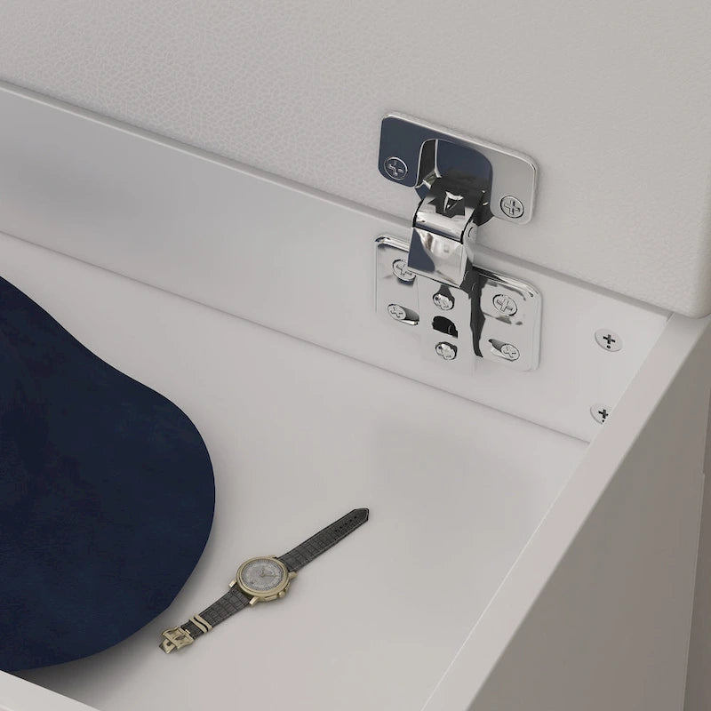Banc à chaussures pour 6 paires, avec rangement dissimulé sous le coussin – 12L x 24P x 21,2H